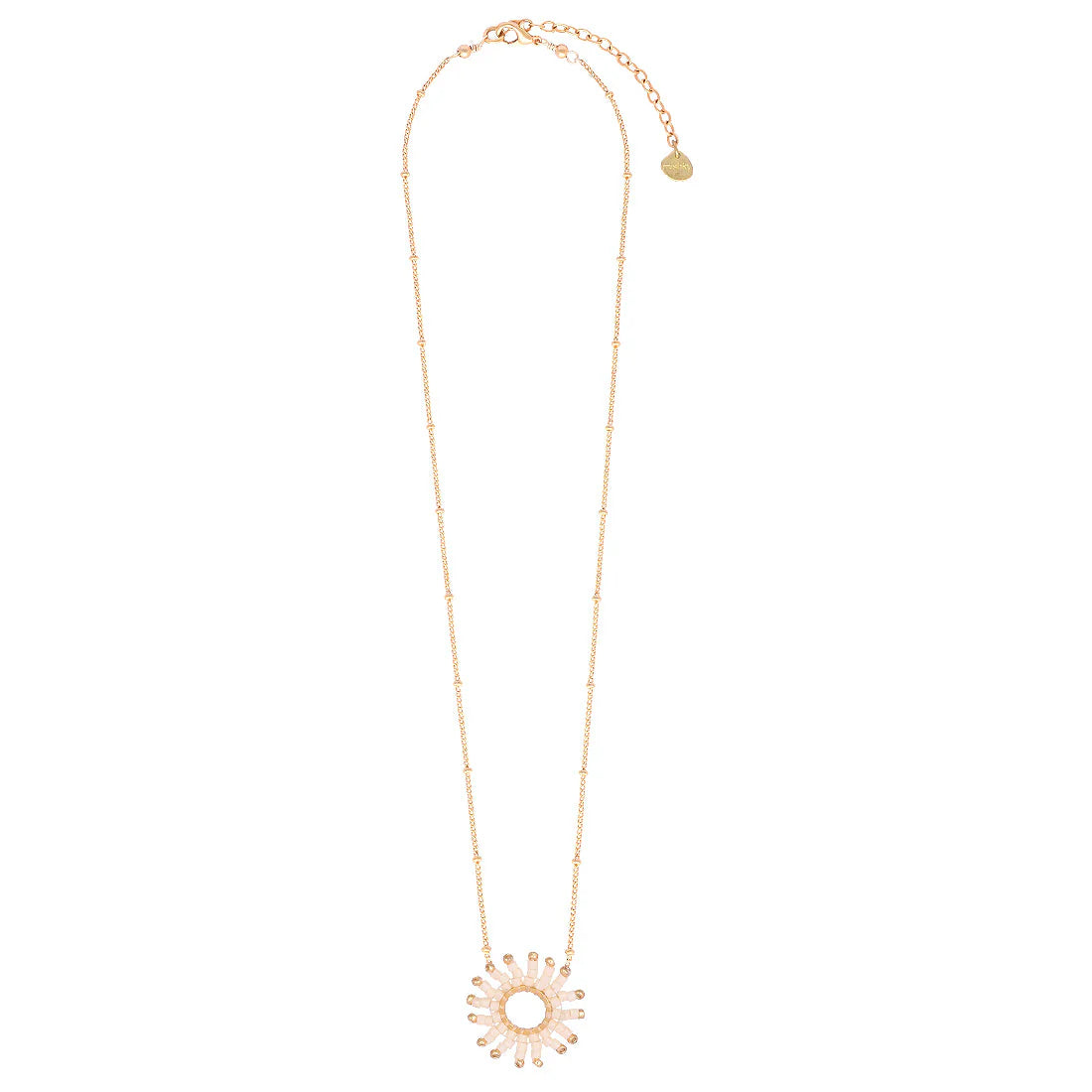 Mishky Fringe Sun White Small Necklace N-GP-S-12887