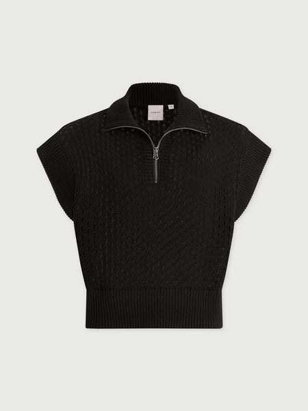 Varley Gaines Half Zip Knit in Black