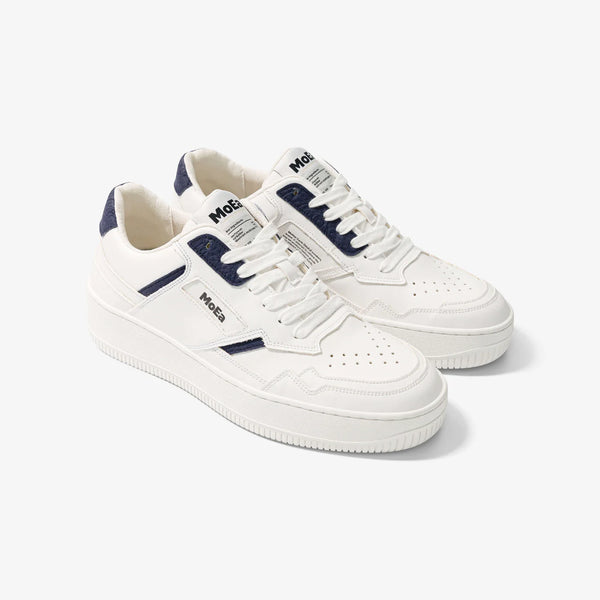 MoEa Gen1 Trainers in Mushroom, White and Navy