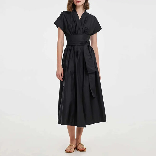 Devotion Twins Gimena Long Dress in College Black