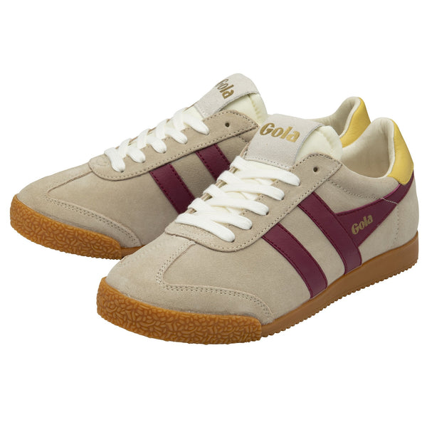 Gola Elan Trainer in Bone/Cerise/Pollen