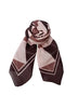 Black Colour Harlekin Mini Scarf in Brown