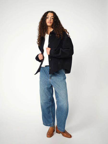 Heyanno Charming Cashmere Jacket in Sky Captain