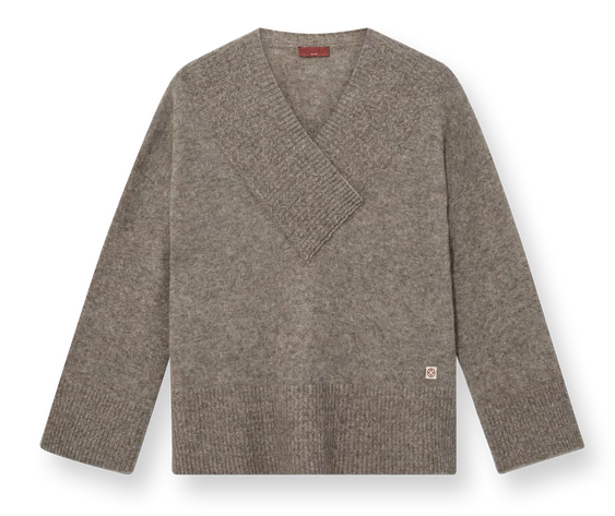 Heyanno Zen Tile Knit in Grey Melange