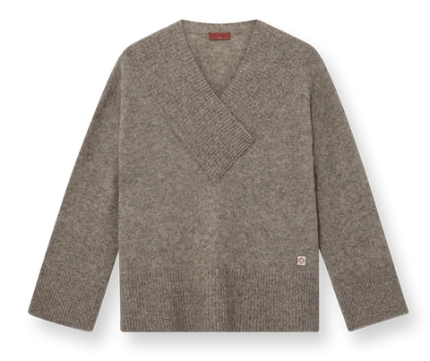 Heyanno Zen Tile Knit in Grey Melange
