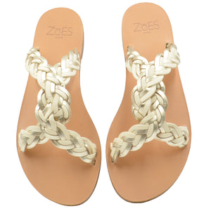 Zoes Friplaska Sandals in Platinum