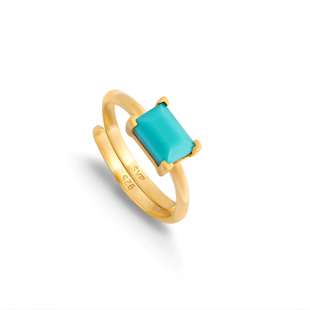 Sarah Verity SVP Indu Turquoise Gold Ring