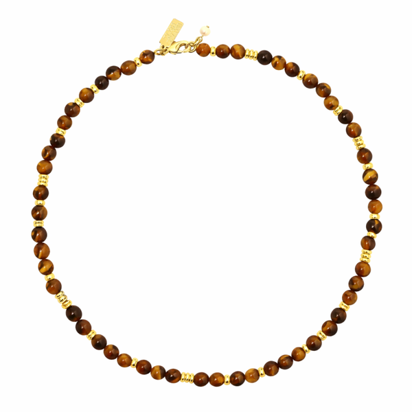 Talis Chains Jaipur Choker - Tiger's Eye