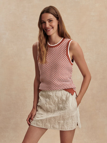 Varley Jenson Stich Tank in Maple
