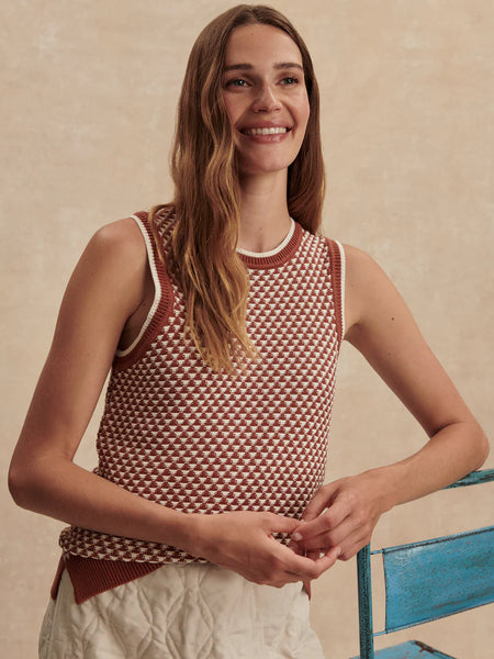 Varley Jenson Stich Tank in Maple