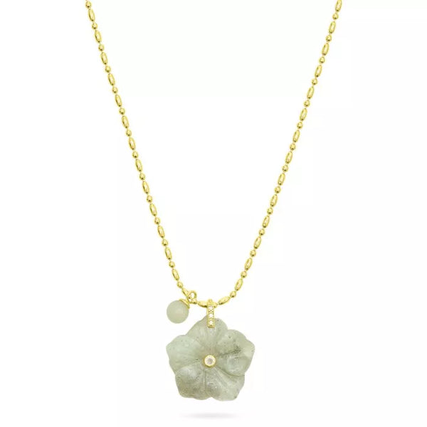 Talis Chains Flower Pendant Necklace - Labradorite