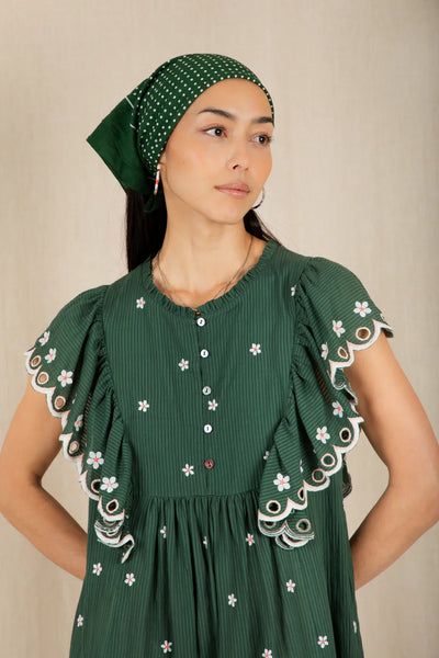 Bonte Mavis Dress in Field Green