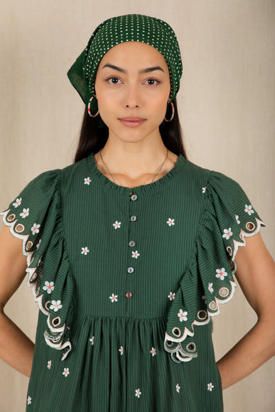 Bonte Mavis Dress in Field Green