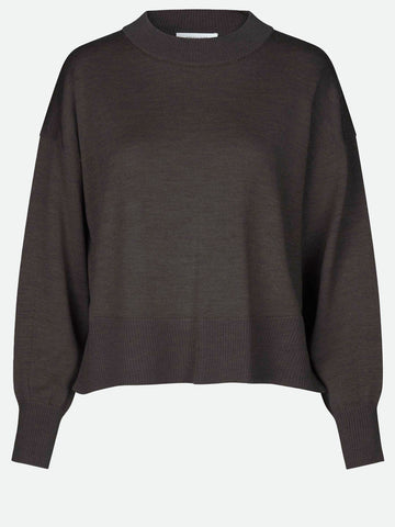 Rosemunde Lille Merino Wool Pullover in Dark Espresso W0116