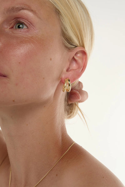 Tutti Mirage Earrings Large Gold hoop earrings 