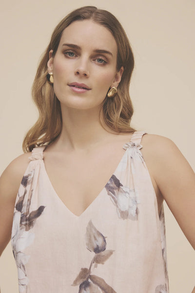 Gustav Nelli Strap Top in Dust Print
