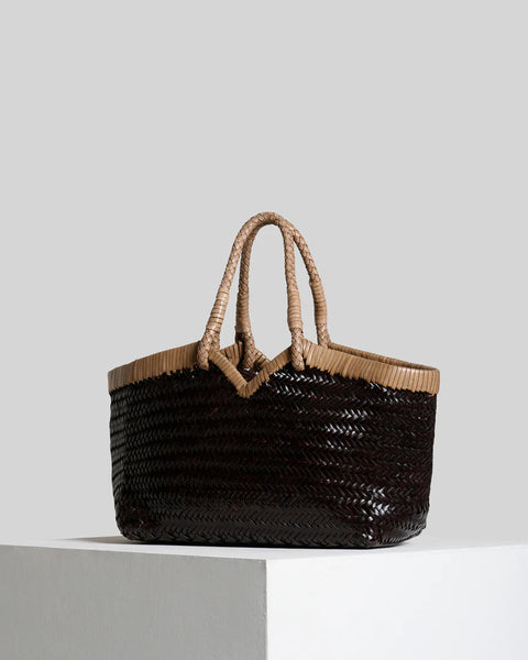 Vipera Crudelia Frame Bag in Chocolate/Taupe
