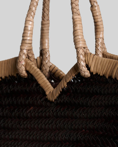 Vipera Crudelia Frame Bag in Chocolate/Taupe