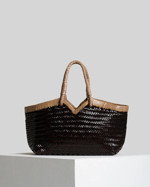 Vipera Crudelia Frame Bag in Chocolate/Taupe