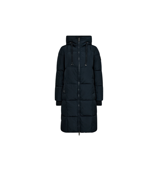 Mos Mosh Nova Metallic Down Coat in Navy