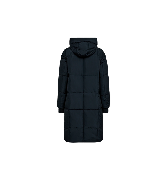 Mos Mosh Nova Metallic Down Coat in Navy