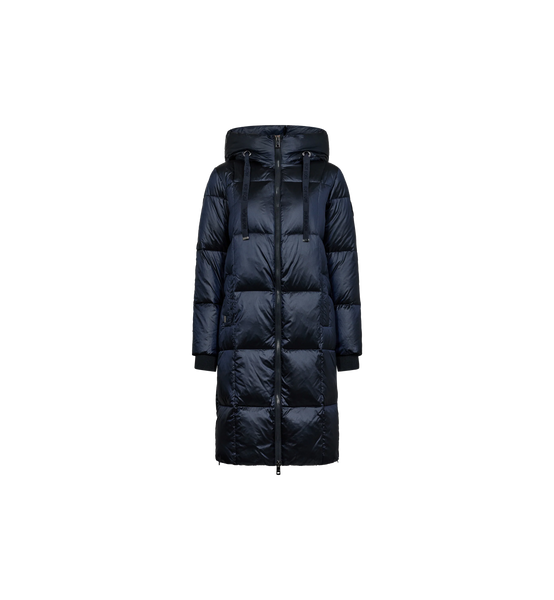 Mos Mosh Nova Metallic Down Coat in Navy