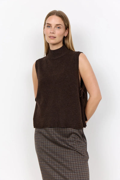 Soya Concept Orlean 16 Waistcoat in Chocolate Plum 33869