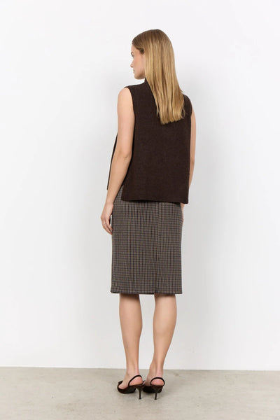 Soya Concept Orlean 16 Waistcoat in Chocolate Plum 33869
