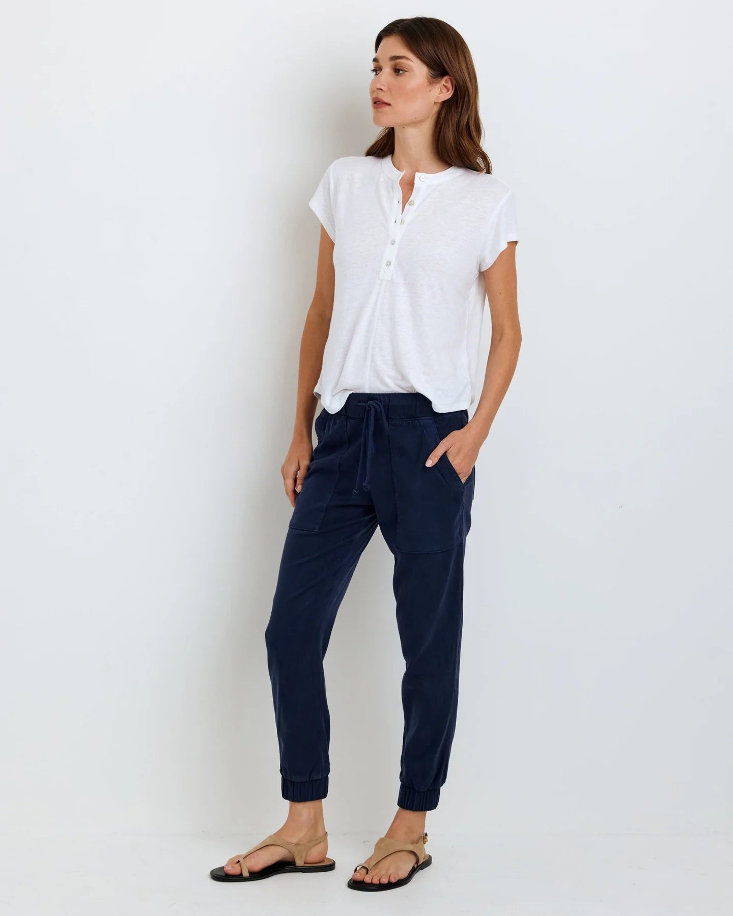 Bella Dahl Pocket Tencel Jogger in Endless Sea