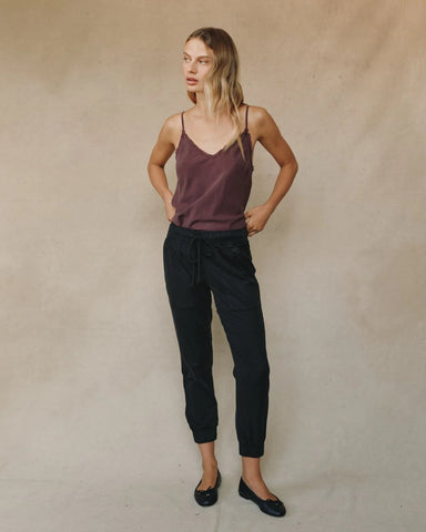 Bella Dahl Pocket Tencel Jogger in Vintage Black