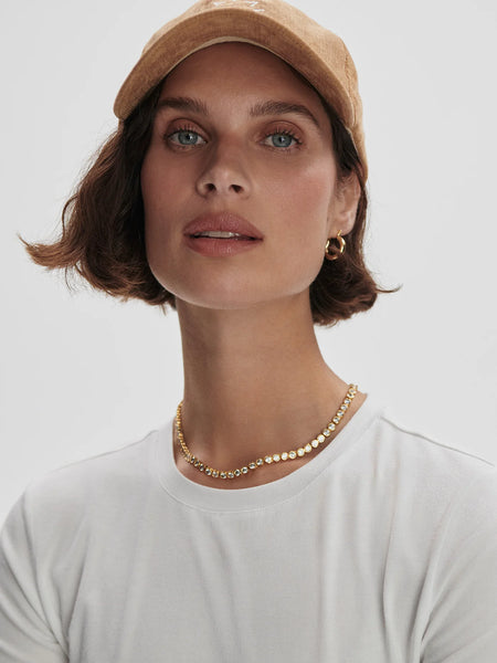 Varley Regina Fitted Tee in White