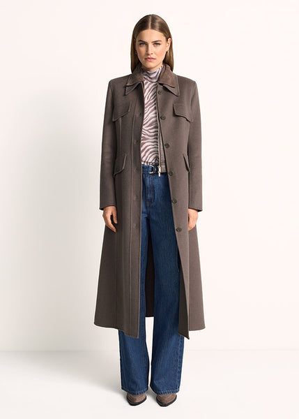 Riani Wool Coat in Dark Ash