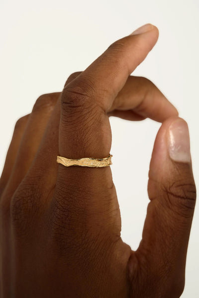 Tutti Branch Organic Ring in Gold