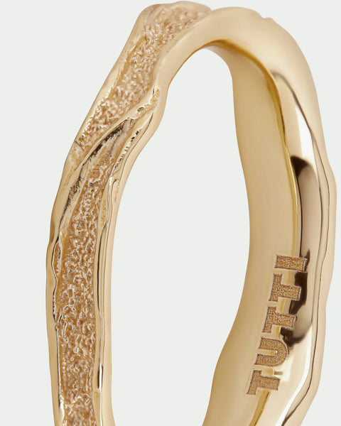 Tutti Branch Organic Ring in Gold