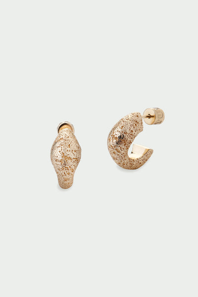 Tutti River Earrings Pair of gold hoop earrings 