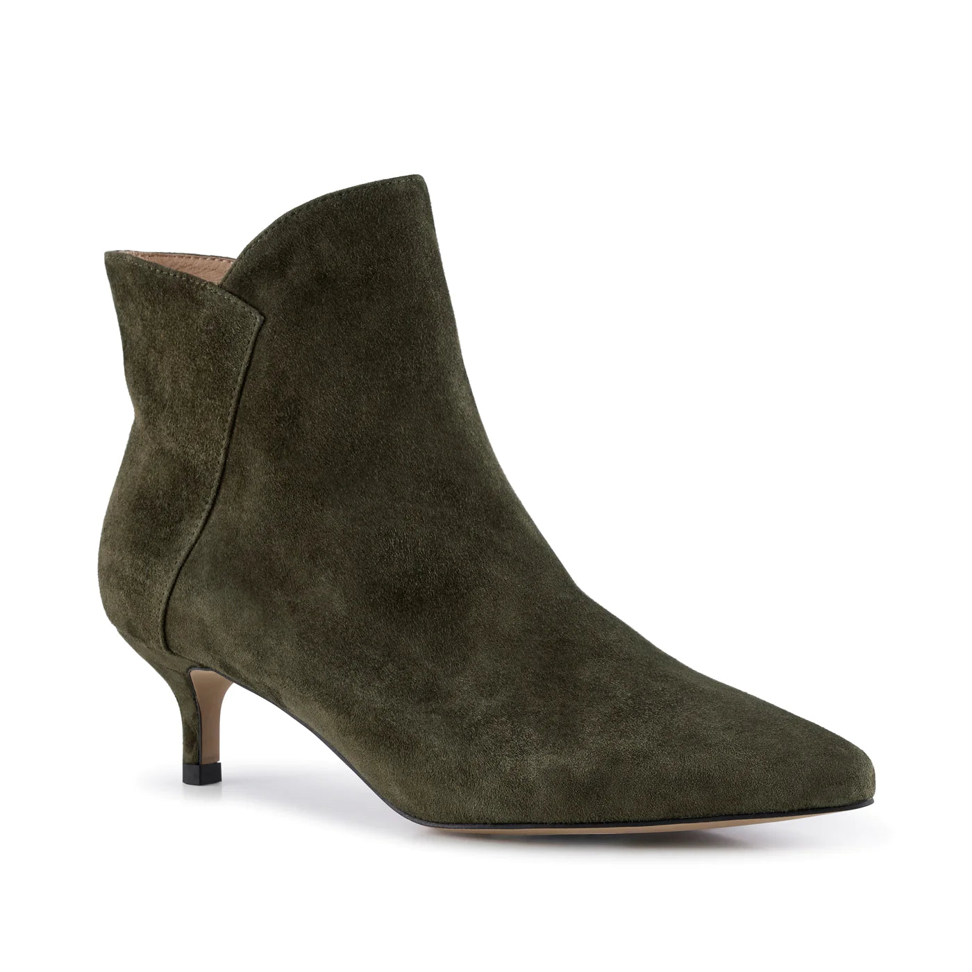 Shoe The Bear Saga Zip Boot in Khaki Suede