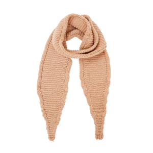 Black Colour Sally Scarf in Nude