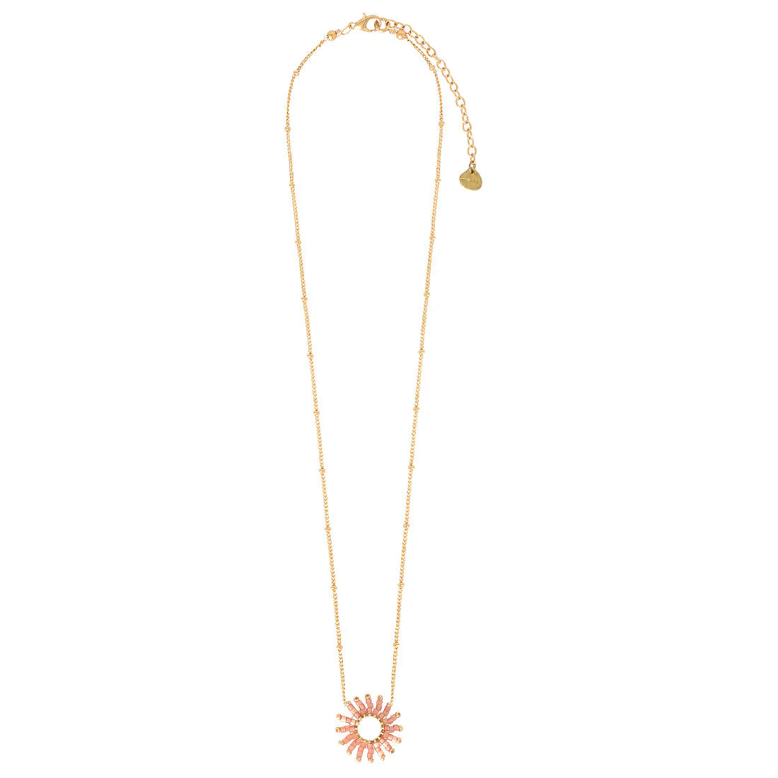 Mishky Fringe Sun Salmon Small Necklace N-GP-S-13106