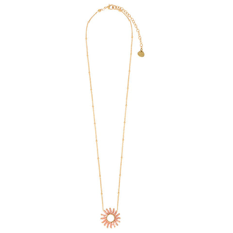 Mishky Fringe Sun Salmon Small Necklace N-GP-S-13106