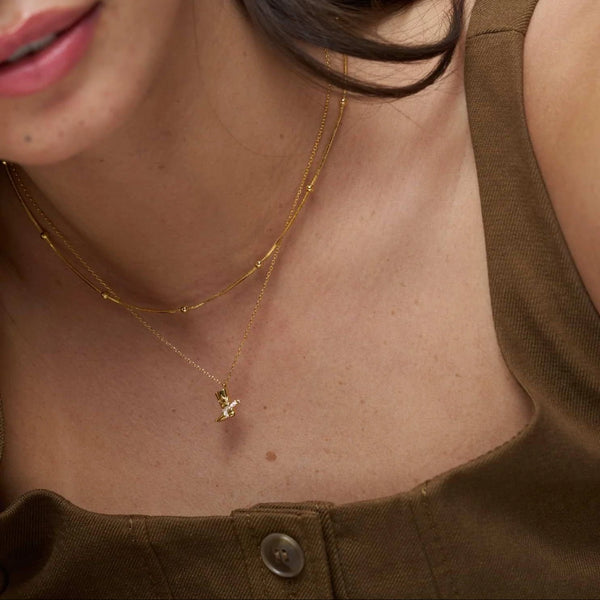 Orelia Cowboy Boot Charm Necklace ORE40506