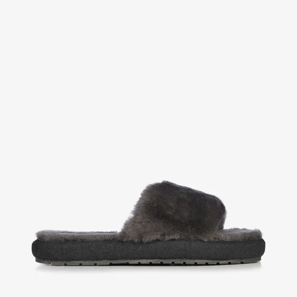 Emu Australia Mckay Slippers in Charcoal, sheepskin