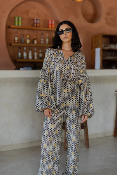 Sundress Stacy Blouse in Symi Black