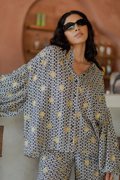 Sundress Stacy Blouse in Symi Black