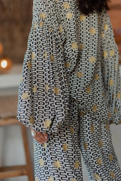 Sundress Stacy Blouse in Symi Black