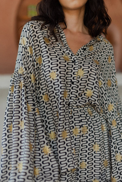 Sundress Stacy Blouse in Symi Black