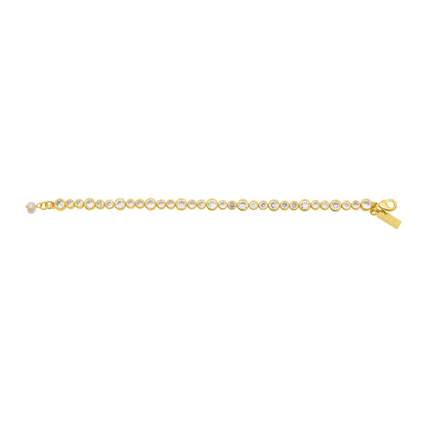 Talis Chains Deconstructed Tennis Bracelet - Gold