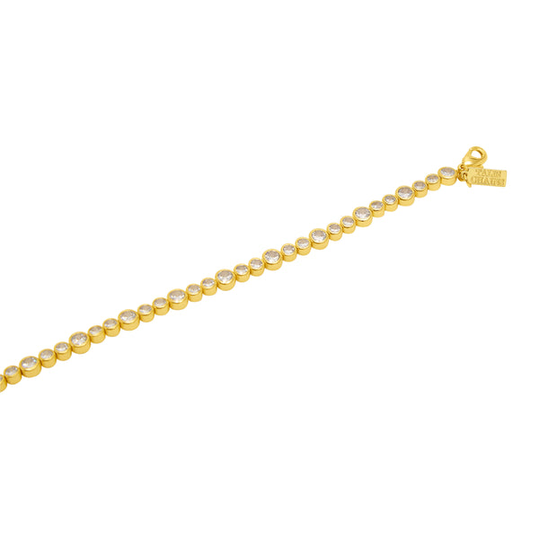 Talis Chains Deconstructed Tennis Bracelet - Gold