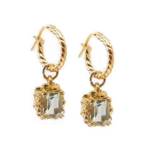 Dainty London Giselle Hoop Earrings in Gold