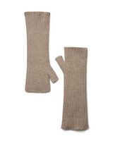 Mos Mosh Tova Wool Rib Mittens in Doeskin
