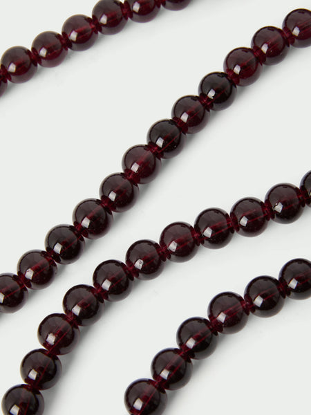 Tutti Refine Long Bead Phone Lanyard in Burgundy Glass